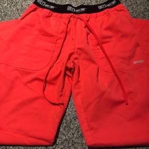 Grey's Anatomy Pants - Papaya grey’s anatomy S scrub bottoms w/ elastic Grey's Anatomy Pants - Papaya grey’s anatomy S scrub bottoms w/ elastic
